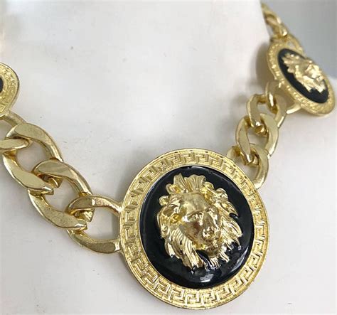 buy versace jewelry online|authentic versace lion necklace.